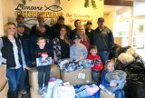 The folks at Shaw's Air Conditioning and Heating join Lemoore Christian Aid volunteers as the local business delivered blankets to the local charity.